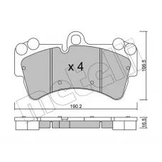 Колодки гальмівні (передні) Audi Q7 06-15/Porsche Cayenne/VW Touareg 02-10