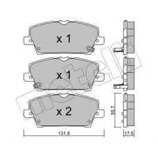 Колодки гальмівні (передні) Honda Civic VIII 05-
