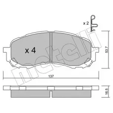 Колодки гальмівні (передні) Subaru Impreza 1.5/1.6 01-09