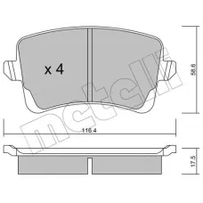 Колодки гальмівні (задні) Audi A4/A5/Q5 07-
