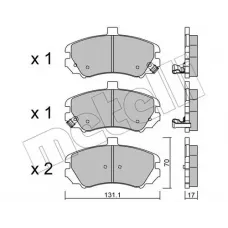 Колодки гальмівні (передні) Hyundai Elantra 00-06