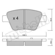 Колодки гальмівні (задні) Audi A3/Skoda Octavia 03-13/SuperB/VW Caddy/Golf 07-15/Touran 03-15