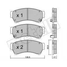 Колодки гальмівні (передні) Ford Fusion/Ford USA Fusion 06-/Mazda 6 02-13