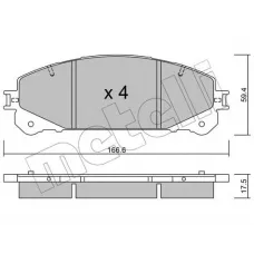 Колодки гальмівні (передні) Toyota Camry 17-/Rav4 IV/V/Lexus ES/NX/RX 08-