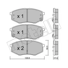 Колодки гальмівні (передні) Hyundai ix20/ix35/Tucson/Sonata/Kia Sportage 10-/Soul 14-