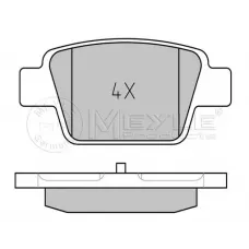 Колодки гальмівні (задні) Alfa Romeo Mito/Fiat BravoII/Stilo/Lancia Delta III 99-