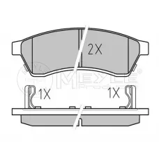 Колодки гальмівні (задні) Chevrolet Epica 2.0-2.5 05- (121.1x14.7)