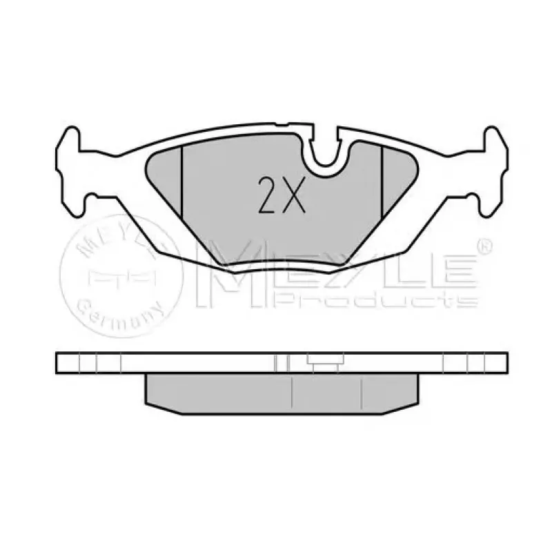 Колодки гальмівні (задні) BMW 3 (E30) 1.61.8/2.0 2.5 82-91