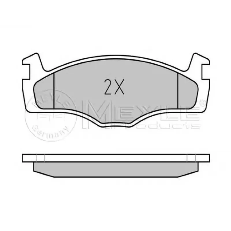 Колодки гальмівні (передні) VW Golf/Jetta 83-91 (137.9x15.3x49)