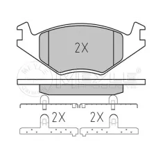 Колодки гальмівні (передні) Seat Cordoba/Ibiza II/VW Golf/Jetta II /Passat/Polo 1.3-2.2 0. 76-99