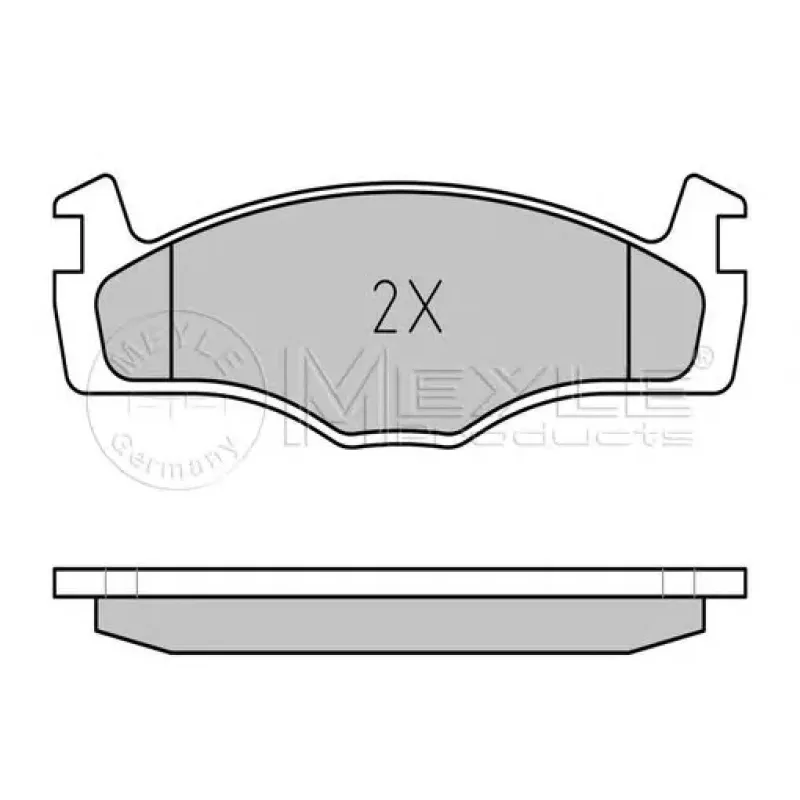 Колодки гальмівні (передні) Seat Cordoba/Ibiza II/VW Golf/Jetta II /Passat/Polo 1.3-2.2 0. 76-99