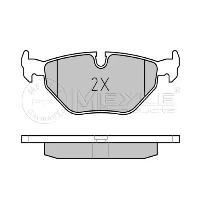 Колодки гальмівні (задні) BMW 3 (E30/E36) 82-98/5 (E34) 87-96/7 (E32) 86-94 (Ate-Teves)