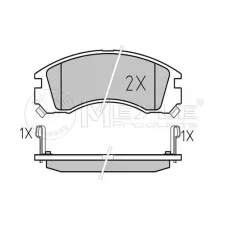 Колодки гальмівні (передні) Mitsubishi Outlander/Lancer/Pajero
