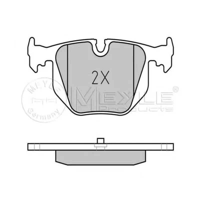 Колодки гальмівні (задні) BMW 3 (E46)/5 (E39)/7 (E38)/X3 (E83)/X5 (E53) 94-