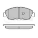 Колодки гальмівні (передні) Honda Accord lV 89-94 (Akebono)