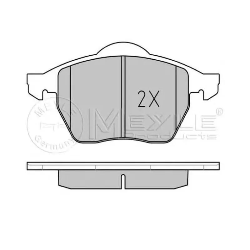 Колодки гальмівні (передні) Audi A3/VW Golf IV -03 (без датчика)
