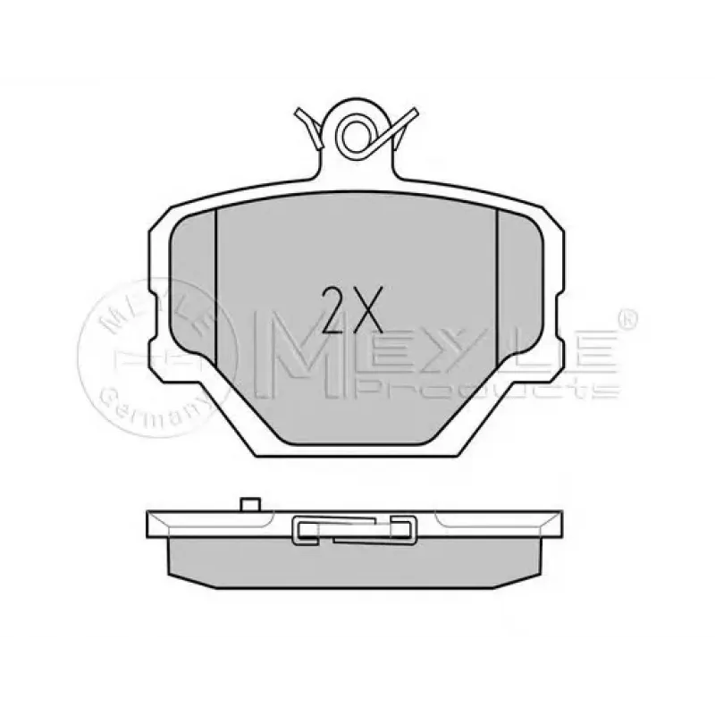 Колодки гальмівні (передні) Smart 0.6/0.7/1.0i/0.8cdi 00-