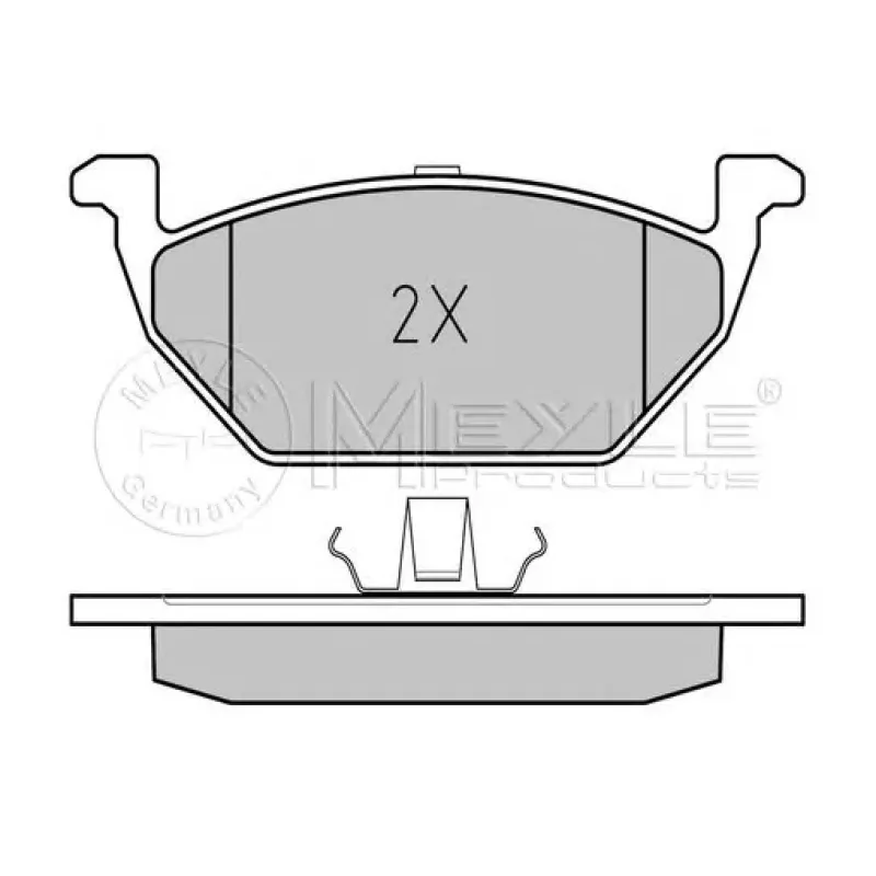 Колодки гальмівні (передні) VW Caddy 03-