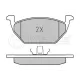 Колодки гальмівні (передні) VW Caddy 04- (з датчиком) Platinum