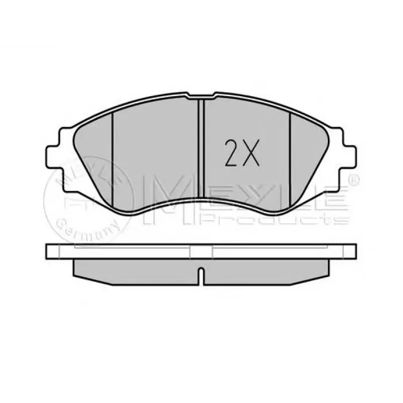 Колодки гальмівні (передні) Daewoo Lanos/ Nubira 1.6-2.2 97- (Akebono)