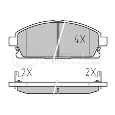 Колодки гальмівні (передні) Nissan X-Trail 01-13/Pathfinder 97-04