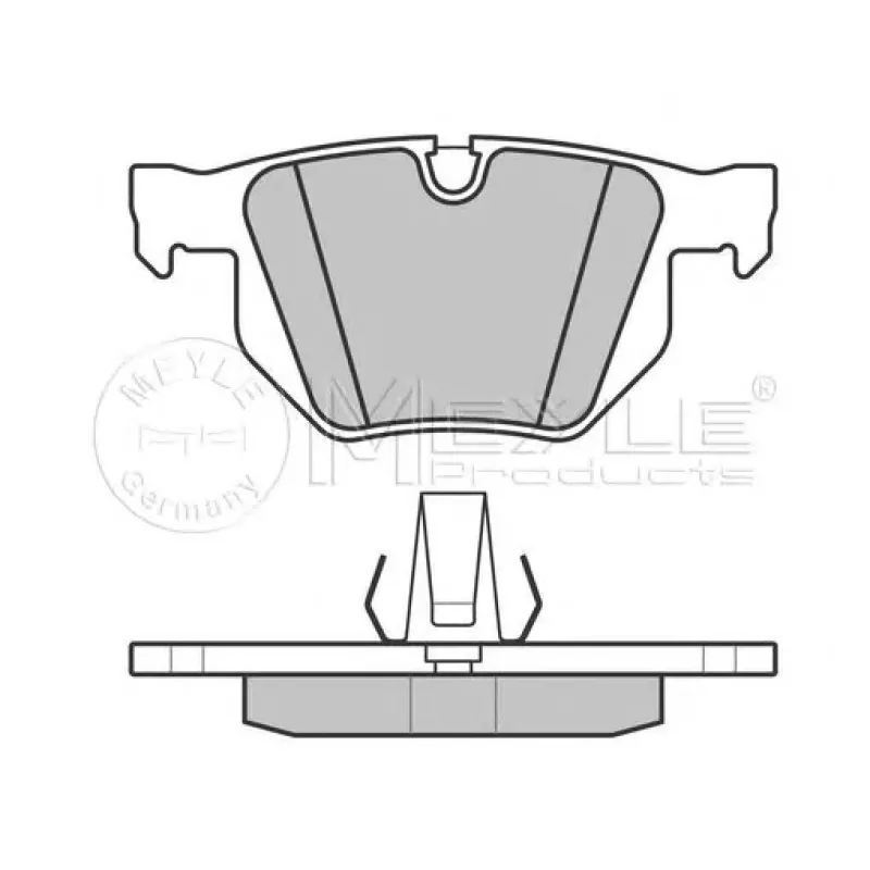 Колодки гальмівні (задні) BMW 7 (E65/E66/E67) 01-08 (Ate) M54/M57/N52/N62
