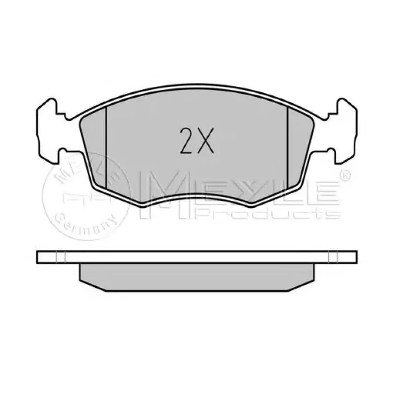 Колодки гальмівні (передні) Fiat Doblo 01-05 (Ate)