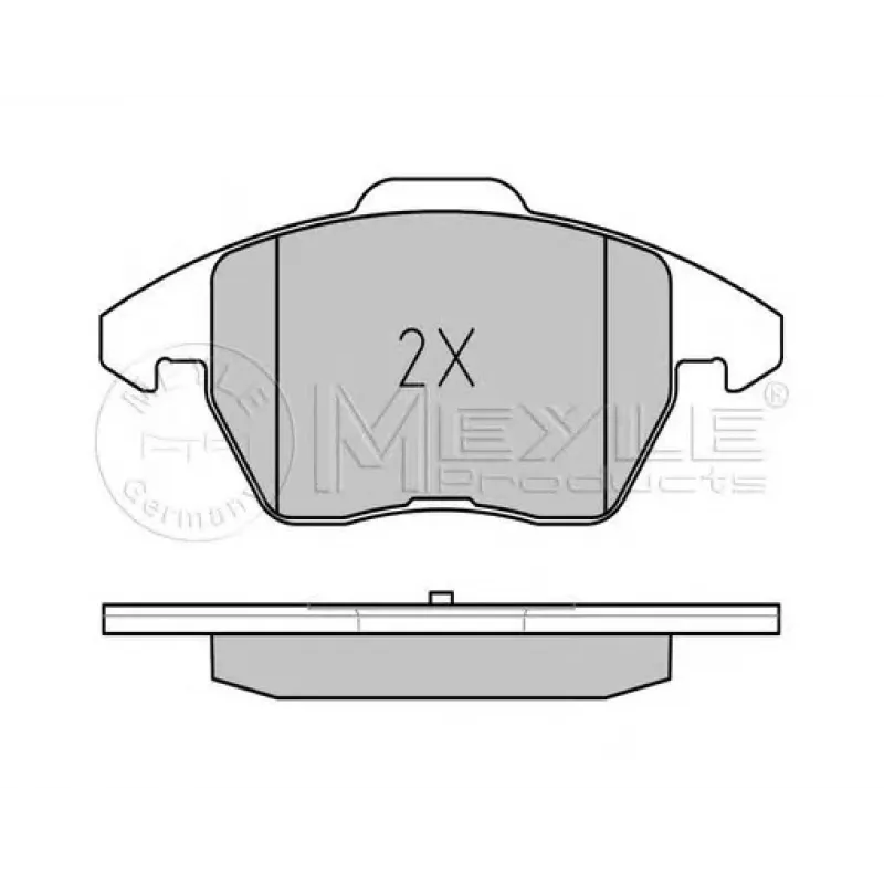 Колодки гальмівні (передні) VW Caddy/Golf/Jetta/Passat/Touran/Skoda Fabia/Octavia 03- (ушки вниз)