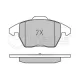 Колодки гальмівні (передні) VW Caddy/Golf/Jetta/Passat/Touran/Skoda Fabia/Octavia 03- (ушки вниз)