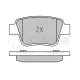 Колодки гальмівні (задні) Toyota Avensis/Corolla 1.6-2.4i 03-09 (Bosch)