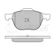 Колодки гальмівні (передні) Ford Focus II-III/Kuga/Connect/Mazda 3/5/Volvo C30/C70/S40 03-