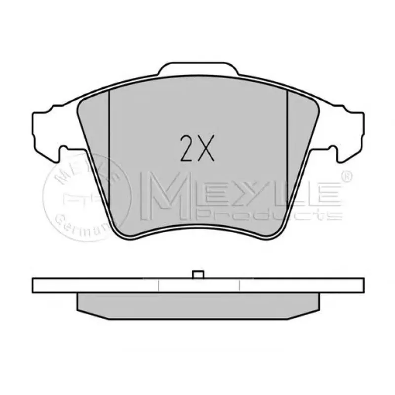 Колодки гальмівні (передні) VW T5 03- (20.1mm/18.7mm)