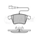 Колодки гальмівні (передні) VW Touareg 2.5TDI 03-10 (Ate) (з датчиком)
