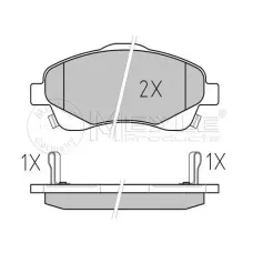 Колодки гальмівні (передні) Toyota Avensis/Corolla 03-09