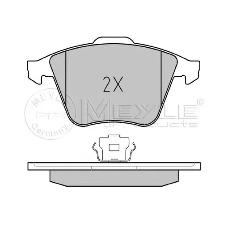 Колодки гальмівні (передні) Audi A3/Seat Leon/Skoda SuperB/VW Golf/Passat 03-15