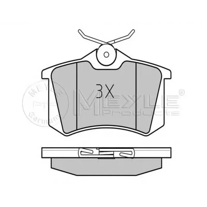 Колодки гальмівні (задні) VW Polo 01-/Skoda Fabia 99-08/Seat Cordoba/Ibiza 02-09(TRW)(з датчиком)