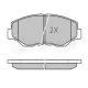 Колодки гальмівні (передні) Honda Accord VII 03-08/CR-V II 01-07/CR-V IV 13-/Civic IX/X 14-