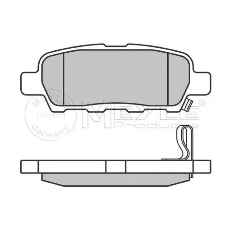 Колодки гальмівні (задні) Renault Koleos/Nissan Juke/Qashqai/X-Trail/Suzuki 08- (Akebono)