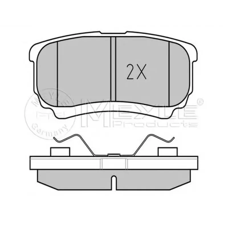 Колодки гальмівні (задні) Mitsubishi Outlander/Lancer 01- (Akebono)