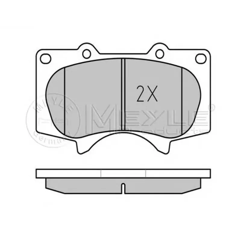 Колодки гальмівні (передні) Toyota Land Cruiser 02-