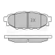 Колодки гальмівні (задні) Subaru Forester/Impreza 08-/Legacy 03-14/Outback 03-/Toyota GT 12-
