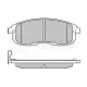 Колодки гальмівні (передні) Renault Latitude/Nissan Juke/Cube 09-/Tiida 07-12/Suzuki SX4 06-