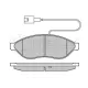 Колодки гальмівні (передні) Citroen Jumper/Fiat Ducato/Peugeot Boxer 06- (Brembo)/(з датчиком)