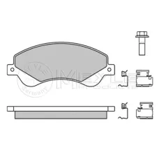 Колодки гальмівні (передні) Ford Transit V347 06- (FWD)