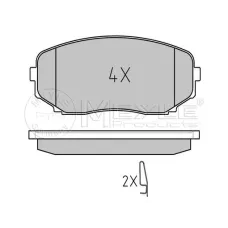 Колодки гальмівні (передні) Mazda CX-7/CX-9 06-/Mitsubishi Eclipse/Outlander 17- (Sumitomo)