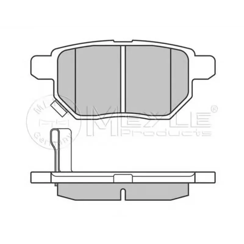 Колодки гальмівні (задні) Toyota Auris/IQ/Urban Cruiser 07-