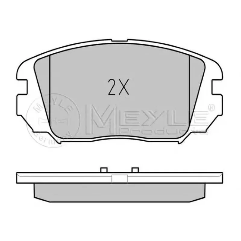 Колодки гальмівні (передні) Hyundai Sonata 04- (Mando)