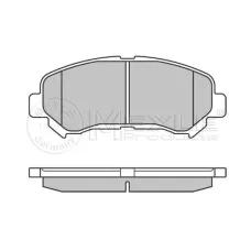 Колодки гальмівні (передні) Nissan Qashqai/X-Trail 07- (Akebono)