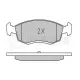 Колодки гальмівні (передні) Renault Logan I 04-/Nissan NP200 08- 1.4-1.6