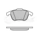 Колодки гальмівні (передні) Audi A4/A5 07- (Ate) (з датчиком)